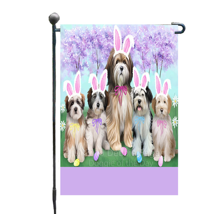 Personalized Easter Holiday Tibetan Terrier Dogs Custom Garden Flags GFLG-DOTD-A59039