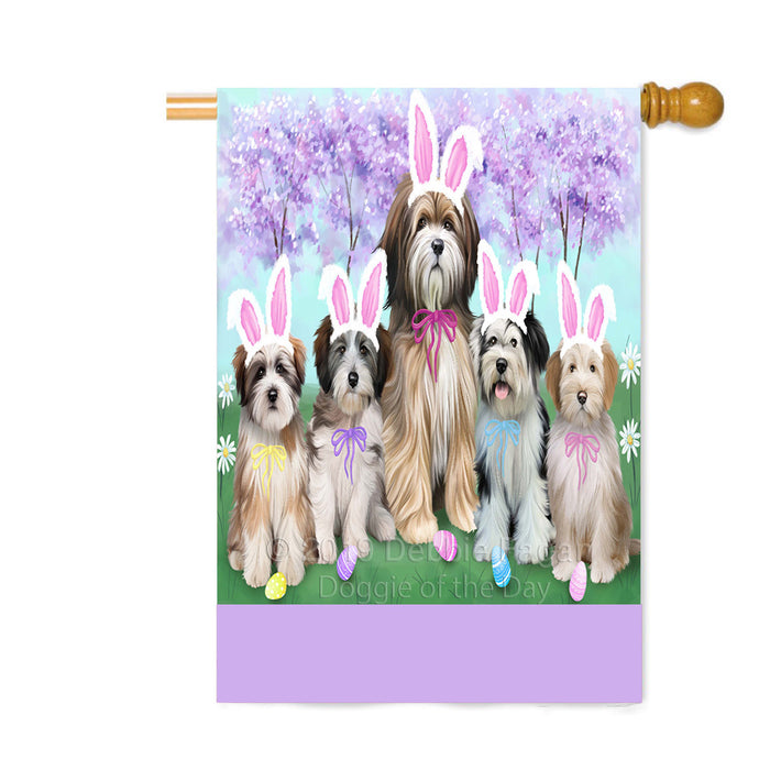 Personalized Easter Holiday Tibetan Terrier Dogs Custom House Flag FLG-DOTD-A59095