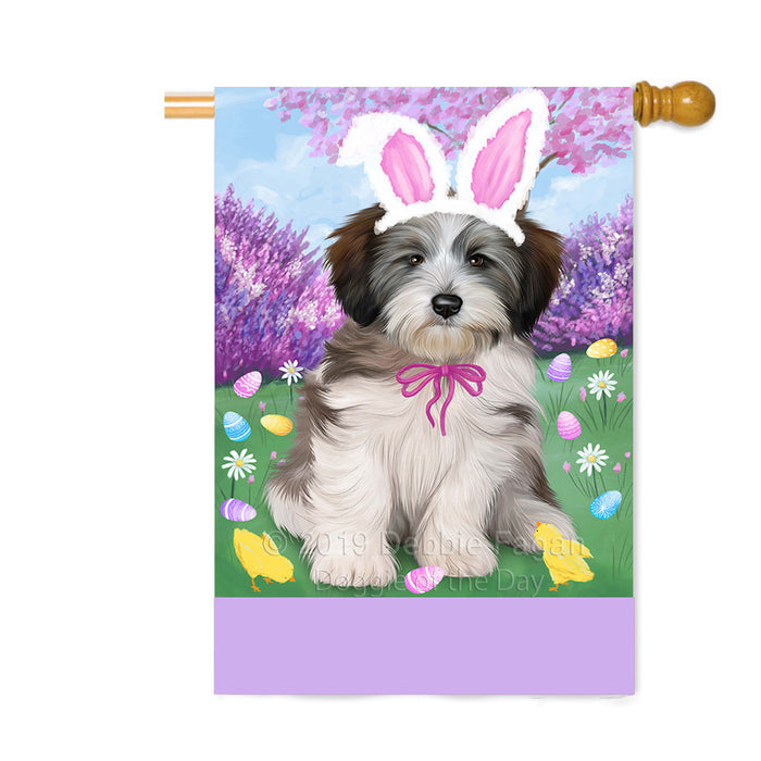 Personalized Easter Holiday Tibetan Terrier Dog Custom House Flag FLG-DOTD-A59096