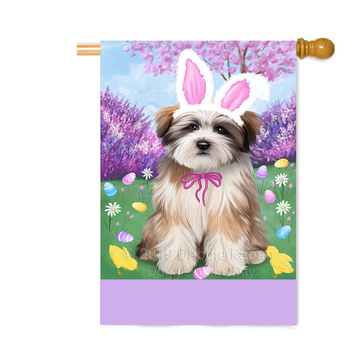 Personalized Easter Holiday Tibetan Terrier Dog Custom House Flag FLG-DOTD-A59099