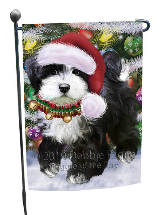 Chistmas Trotting in the Snow Tibetan Terrier Dog Garden Flags Outdoor Decor for Homes and Gardens Double Sided Garden Yard Spring Decorative Vertical Home Flags Garden Porch Lawn Flag for Decorations GFLG68528