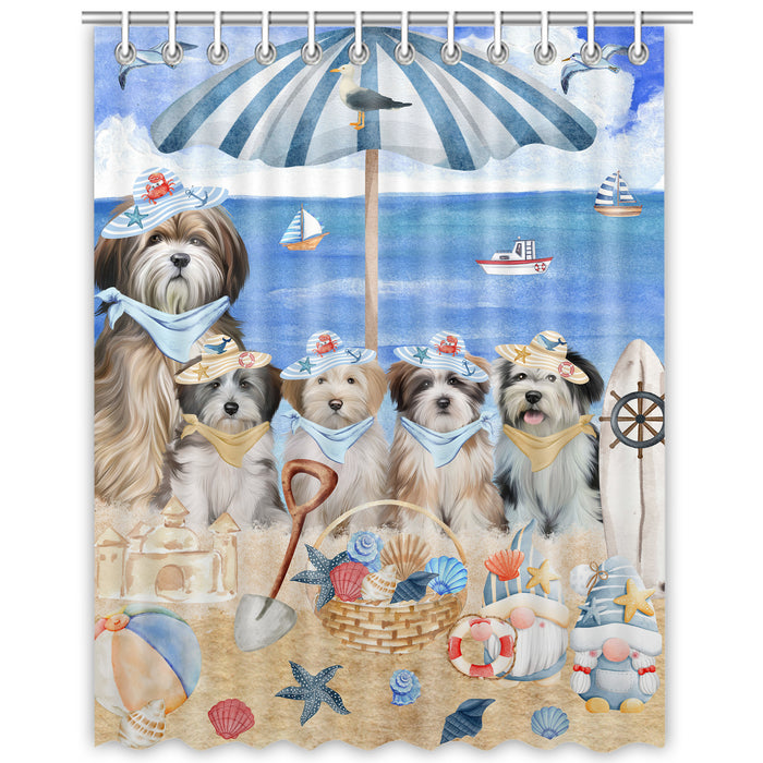 Tibetan Terrier Shower Curtain: Explore a Variety of Designs, Halloween Bathtub Curtains for Bathroom with Hooks, Personalized, Custom, Gift for Pet and Dog Lovers