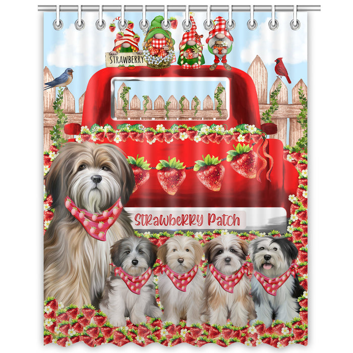 Tibetan Terrier Shower Curtain: Explore a Variety of Designs, Halloween Bathtub Curtains for Bathroom with Hooks, Personalized, Custom, Gift for Pet and Dog Lovers