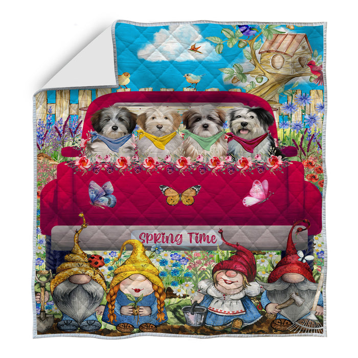 Tibetan Terrier Quilt: Explore a Variety of Custom Designs, Personalized, Bedding Coverlet Quilted, Gift for Dog and Pet Lovers