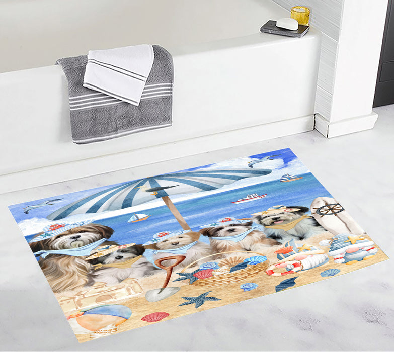 Tibetan Terrier Bath Mat: Non-Slip Bathroom Rug Mats, Custom, Explore a Variety of Designs, Personalized, Gift for Pet and Dog Lovers