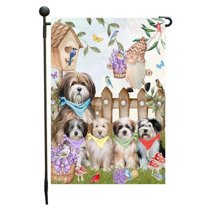Tibetan Terrier Dogs Garden Flag: Explore a Variety of Designs, Custom, Personalized, Weather Resistant, Double-Sided, Outdoor Garden Yard Decor for Dog and Pet Lovers