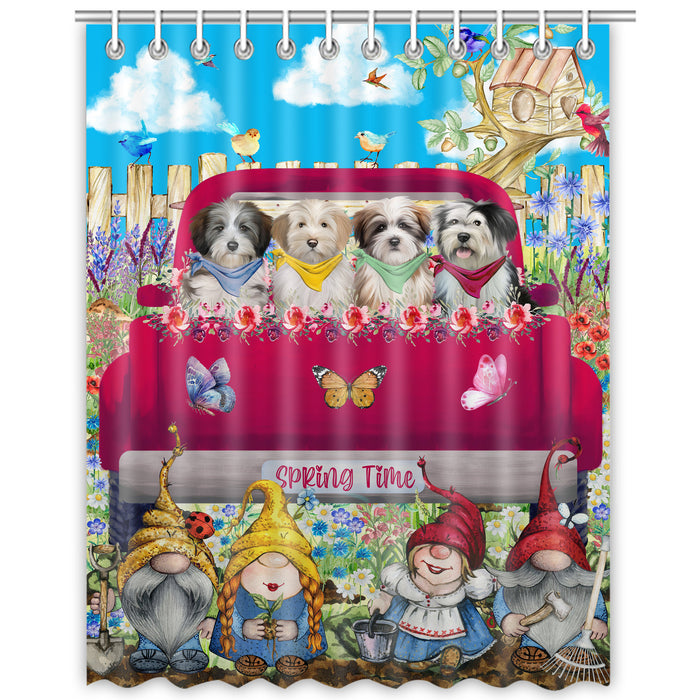 Tibetan Terrier Shower Curtain, Personalized Bathtub Curtains for Bathroom Decor with Hooks, Explore a Variety of Designs, Custom, Pet Gift for Dog Lovers