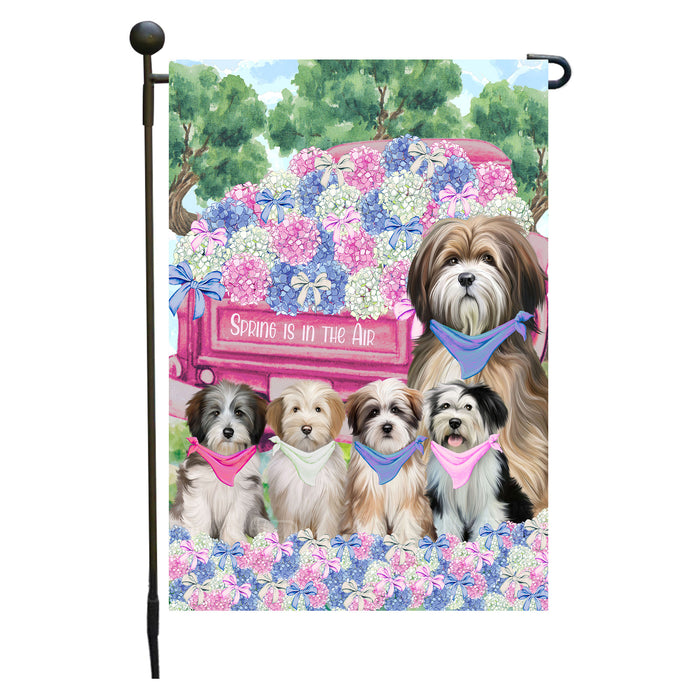 Tibetan Terrier Dogs Garden Flag: Explore a Variety of Personalized Designs, Double-Sided, Weather Resistant, Custom, Outdoor Garden Yard Decor for Dog and Pet Lovers