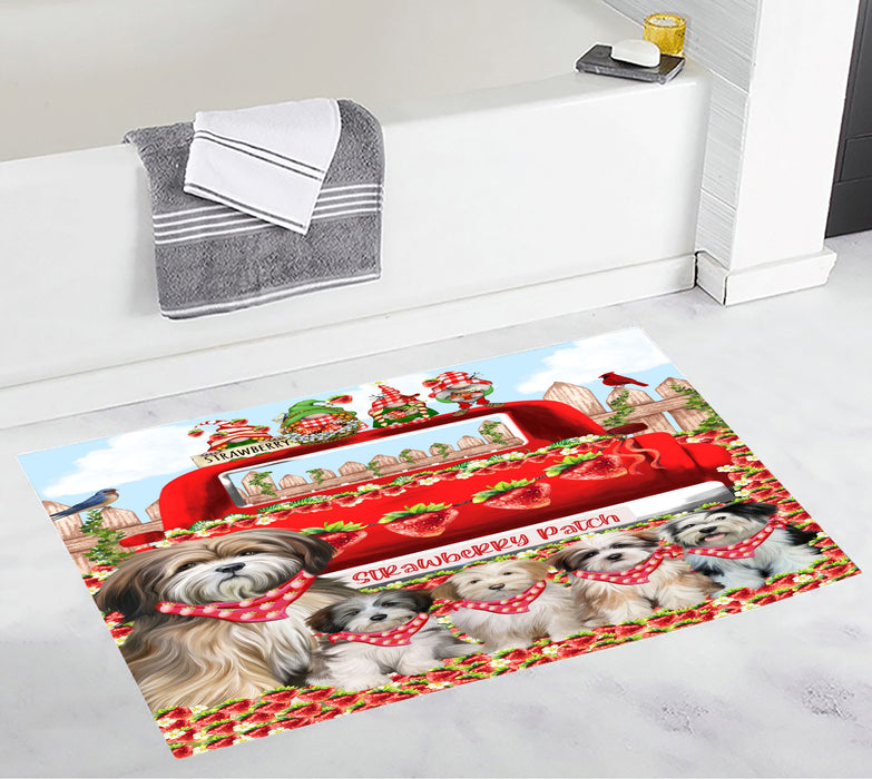 Tibetan Terrier Anti-Slip Bath Mat, Explore a Variety of Designs, Soft and Absorbent Bathroom Rug Mats, Personalized, Custom, Dog and Pet Lovers Gift