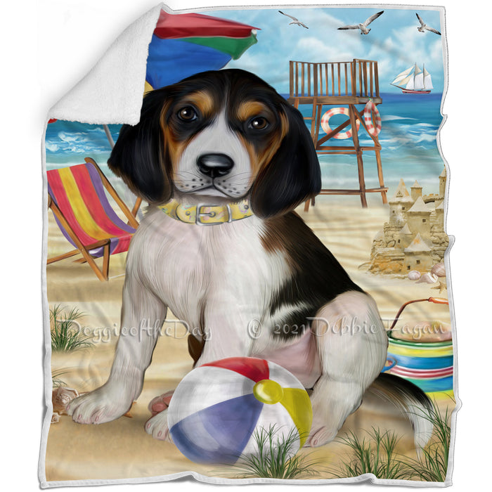 Pet Friendly Beach Treeing Walker Coonhound Dog Blanket BLNKT66540
