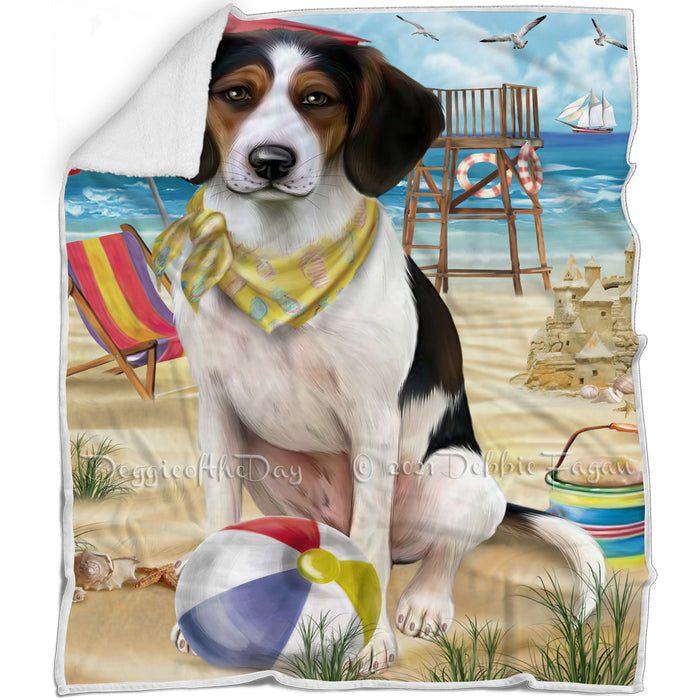 Pet Friendly Beach Treeing Walker Coonhound Dog Blanket BLNKT66558