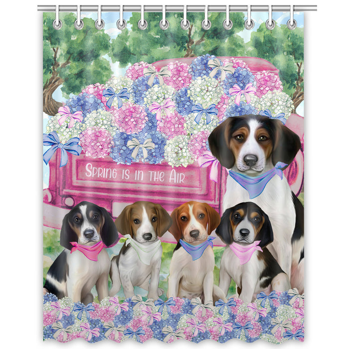 Treeing Walker Coonhound Shower Curtain, Explore a Variety of Custom Designs, Personalized, Waterproof Bathtub Curtains with Hooks for Bathroom, Gift for Dog and Pet Lovers
