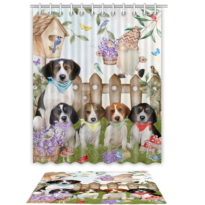 Treeing Walker Coonhound Shower Curtain & Bath Mat Set - Explore a Variety of Custom Designs - Personalized Curtains with hooks and Rug for Bathroom Decor - Dog Gift for Pet Lovers