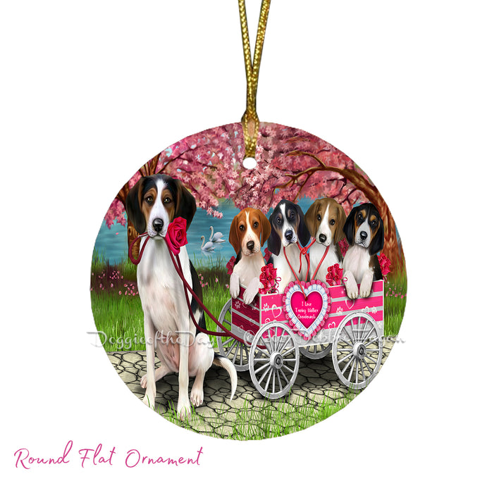 Mother's Day Gift Basket Treeing Walker Coonhound Dogs Blanket, Pillow, Coasters, Magnet, Coffee Mug and Ornament