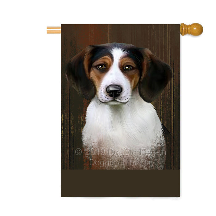 Personalized Rustic Treeing Walker Coonhound Dog Custom House Flag FLG64732