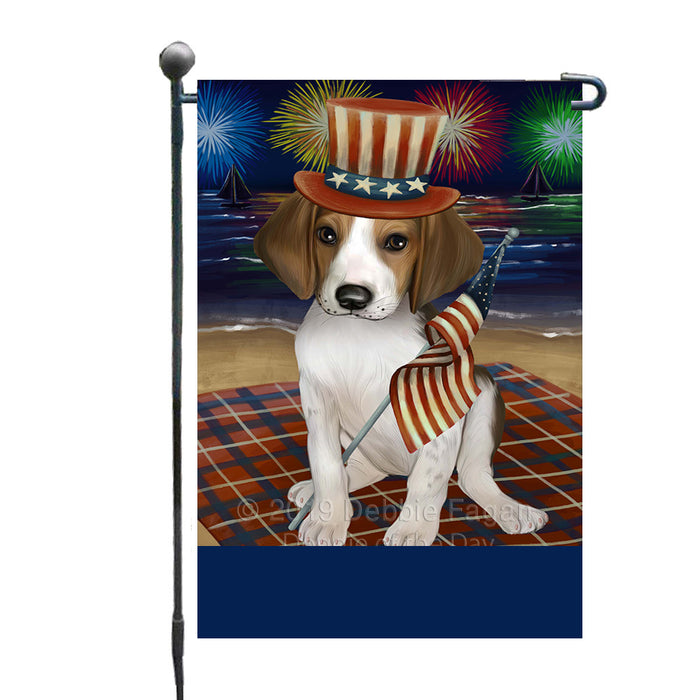 Personalized 4th of July Firework Treeing Walker Coonhound Dog Custom Garden Flags GFLG-DOTD-A58137