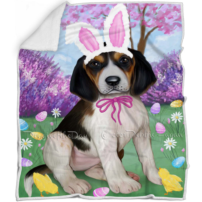 Treeing Walker Coonhound Dog Easter Holiday Blanket BLNKT60384