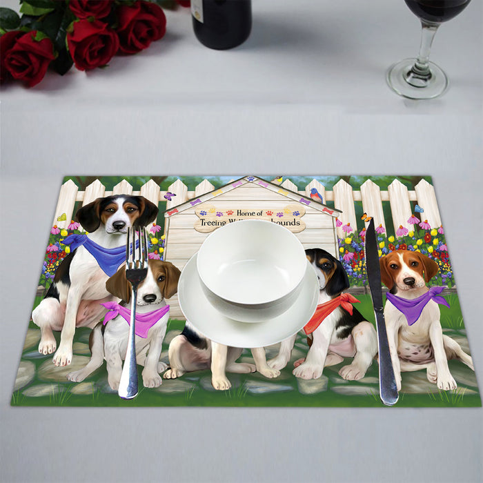 Spring Dog House Treeing Walker Coonhound Dogs Placemat