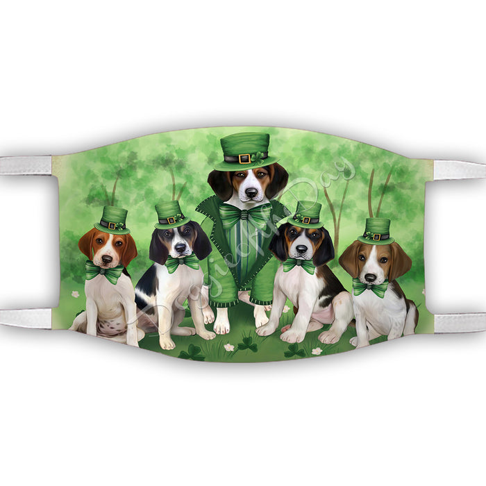 St. Patricks Day Irish Treeing Walker Coonhound Dogs Face Mask FM50197
