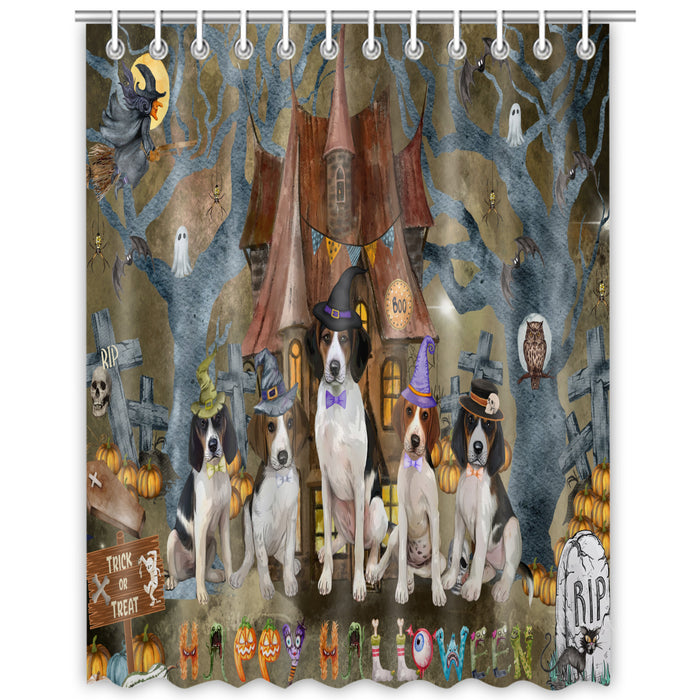 Treeing Walker Coonhound Shower Curtain: Explore a Variety of Designs, Personalized, Custom, Waterproof Bathtub Curtains for Bathroom Decor with Hooks, Pet Gift for Dog Lovers