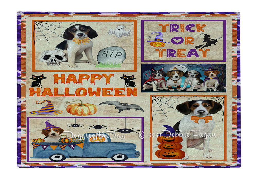 Happy Halloween Trick or Treat Tibetan Terrier Dogs Cutting Board - Easy Grip Non-Slip Dishwasher Safe Chopping Board Vegetables C79486