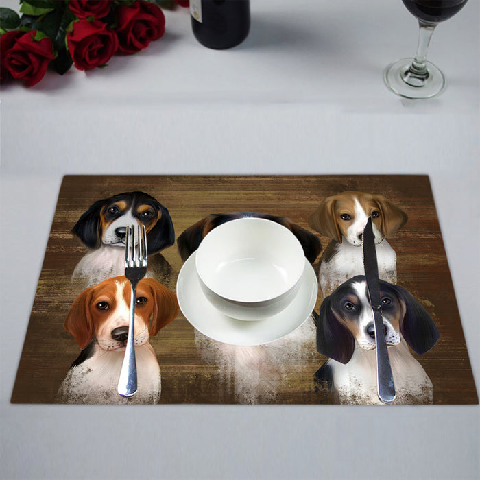 Rustic Treeing Walker Coonhound Dogs Placemat
