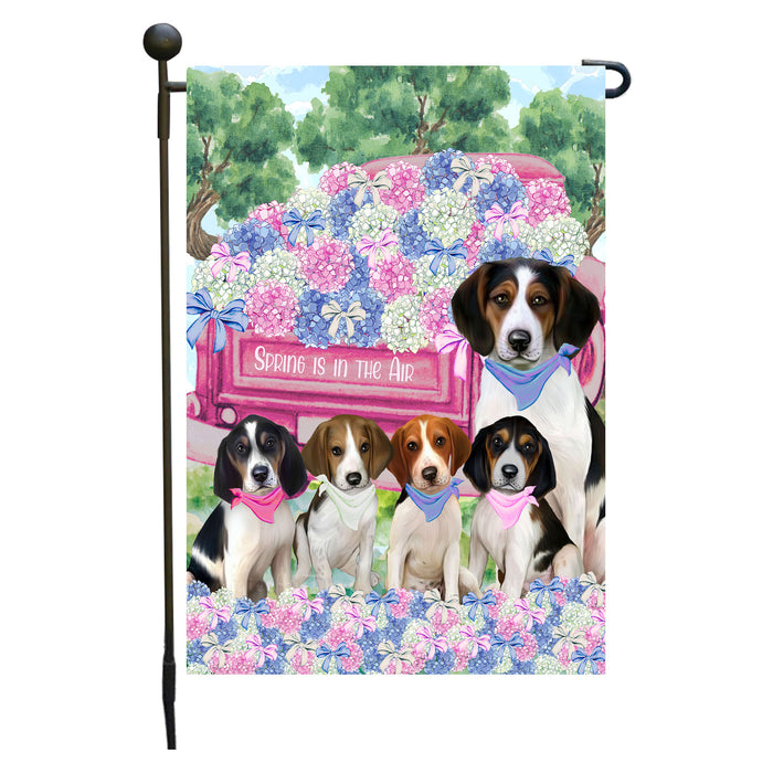Treeing Walker Coonhound Dogs Garden Flag: Explore a Variety of Personalized Designs, Double-Sided, Weather Resistant, Custom, Outdoor Garden Yard Decor for Dog and Pet Lovers