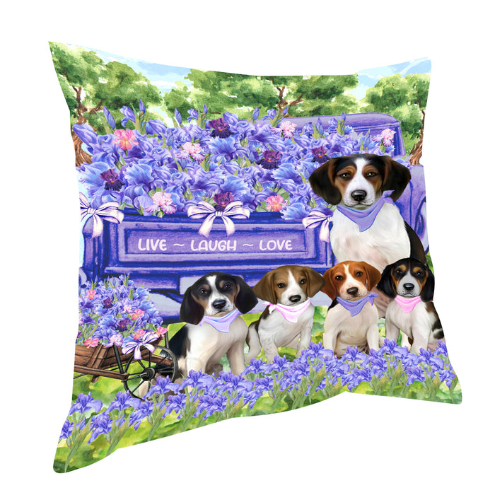 Treeing Walker Coonhound Pillow: Cushion for Sofa Couch Bed Throw Pillows, Personalized, Explore a Variety of Designs, Custom, Pet and Dog Lovers Gift