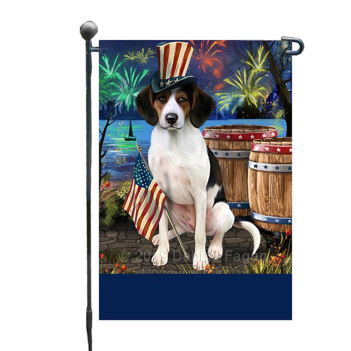 Personalized 4th of July Firework Treeing Walker Coonhound Dog Custom Garden Flags GFLG-DOTD-A58139