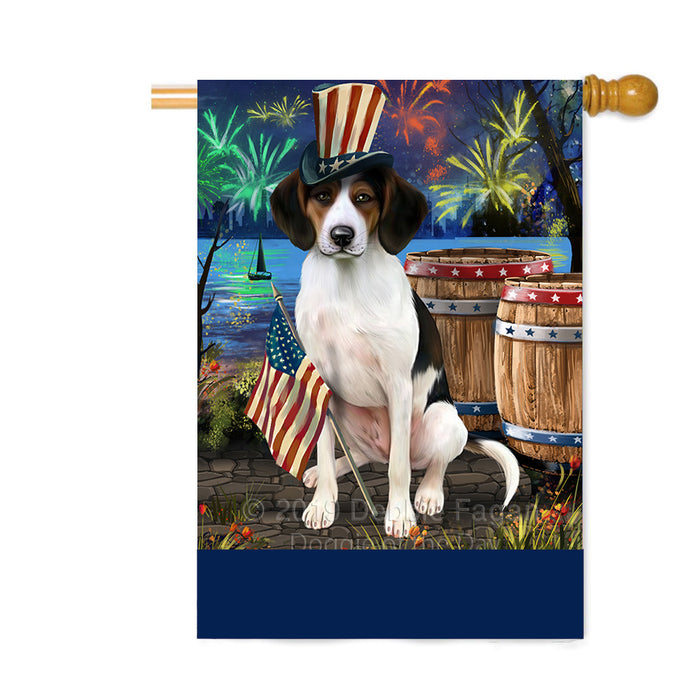 Personalized 4th of July Firework Treeing Walker Coonhound Dog Custom House Flag FLG-DOTD-A58195