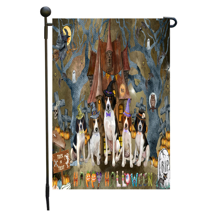 Treeing Walker Coonhound Dogs Garden Flag: Explore a Variety of Designs, Personalized, Custom, Weather Resistant, Double-Sided, Outdoor Garden Halloween Yard Decor for Dog and Pet Lovers