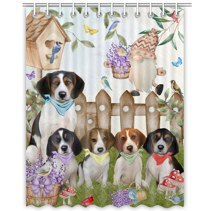 Treeing Walker Coonhound Shower Curtain: Explore a Variety of Designs, Halloween Bathtub Curtains for Bathroom with Hooks, Personalized, Custom, Gift for Pet and Dog Lovers