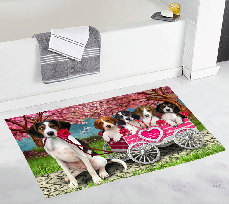 I Love Treeing Walker Coonhound Dogs in a Cart Bath Mat