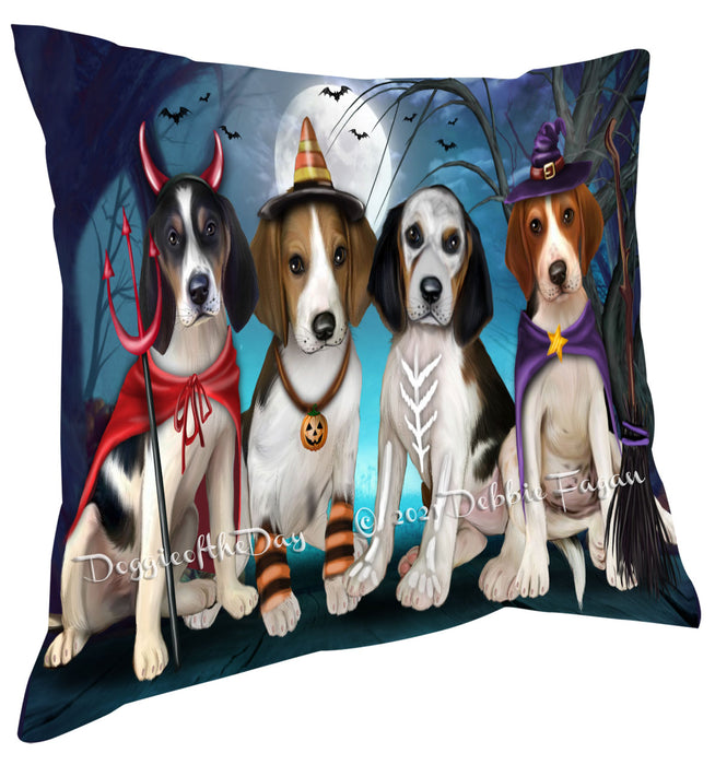 Happy Halloween Trick or Treat Treeing Walker Coonhound Dogs Pillow with Top Quality High-Resolution Images - Ultra Soft Pet Pillows for Sleeping - Reversible & Comfort - Ideal Gift for Dog Lover - Cushion for Sofa Couch Bed - 100% Polyester, PILA88600