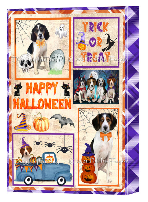 Happy Halloween Trick or Treat Treeing Walker Coonhound Dogs Canvas Wall Art Decor - Premium Quality Canvas Wall Art for Living Room Bedroom Home Office Decor Ready to Hang CVS150947