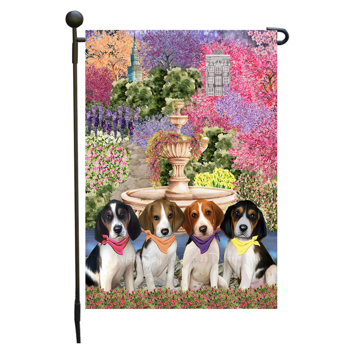 Treeing Walker Coonhound Dogs Garden Flag: Explore a Variety of Designs, Weather Resistant, Double-Sided, Custom, Personalized, Outside Garden Yard Decor, Flags for Dog and Pet Lovers