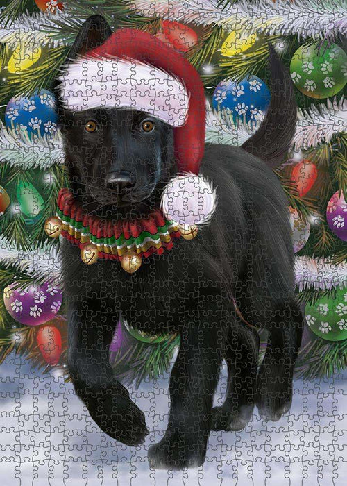 Trotting in the Snow German Shepher Dog Puzzle  PUZL85980