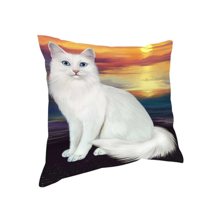 Turkish Angora Cat Pillow PIL75740