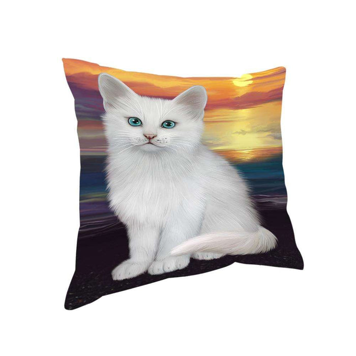 Turkish Angora Cat Pillow PIL75752