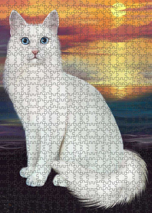 Turkish Angora Cat Puzzle with Photo Tin PUZL86272
