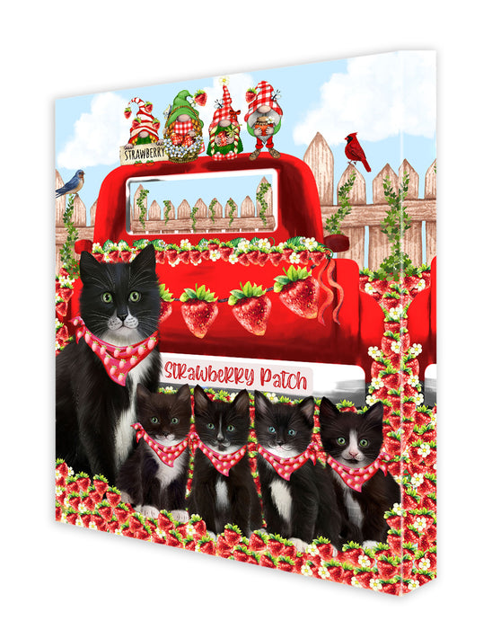 Tuxedo Cats Canvas: Explore a Variety of Designs, Custom, Digital Art Wall Painting, Personalized, Ready to Hang Halloween Room Decor, Pet Gift for Cat Lovers