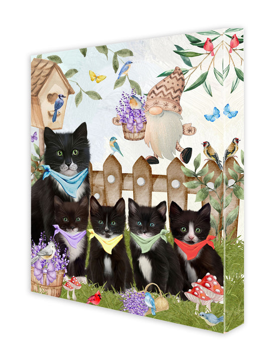 Tuxedo Cats Canvas: Explore a Variety of Designs, Personalized, Digital Art Wall Painting, Custom, Ready to Hang Room Decor, Cat Gift for Pet Lovers