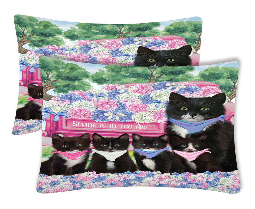 Tuxedo Pillow Case, Explore a Variety of Designs, Personalized, Soft and Cozy Pillowcases Set of 2, Custom, Cat Lover's Gift