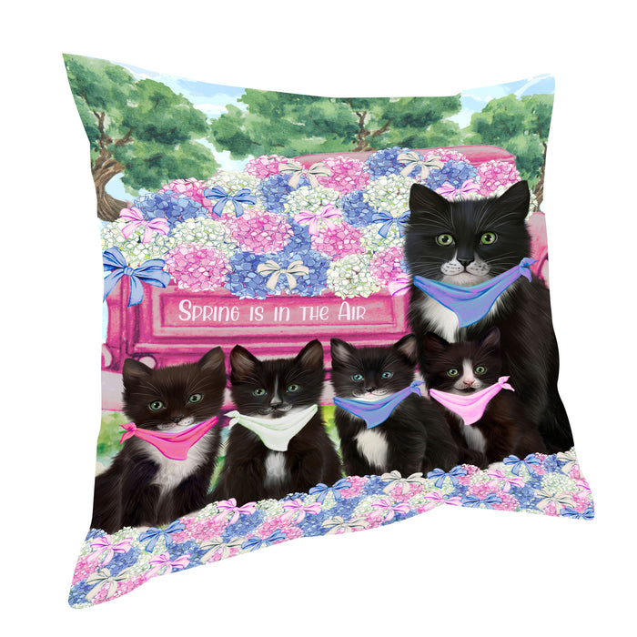 Tuxedo Pillow, Cushion Throw Pillows for Sofa Couch Bed, Explore a Variety of Designs, Custom, Personalized, Cat and Pet Lovers Gift