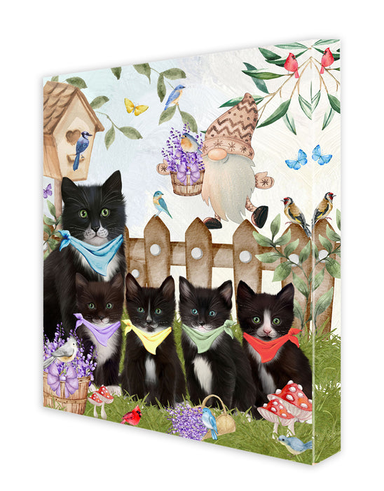 Tuxedo Cats Canvas: Explore a Variety of Personalized Designs, Custom, Digital Art Wall Painting, Ready to Hang Room Decor, Gift for Cat and Pet Lovers