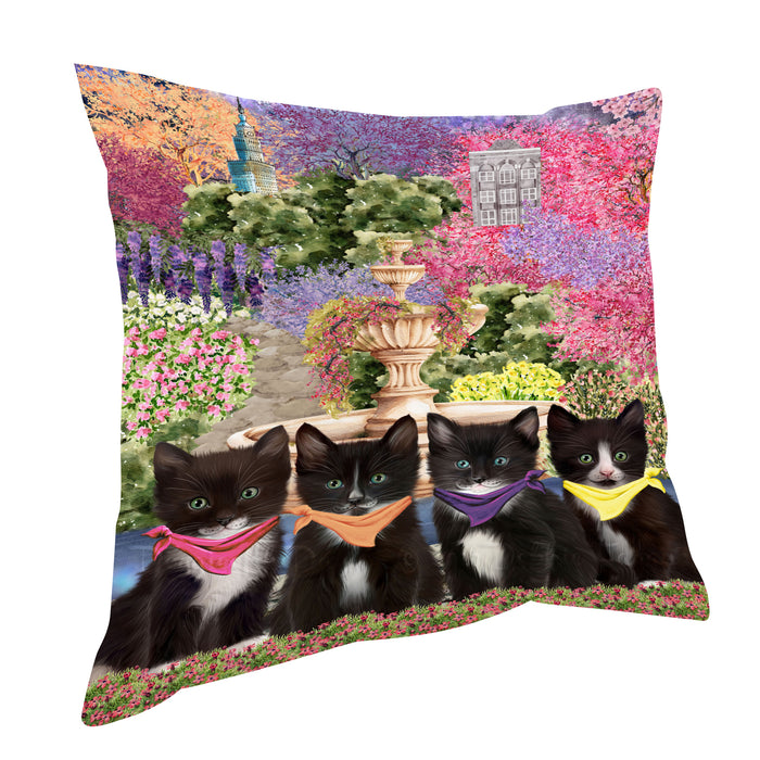 Tuxedo Pillow: Cushion for Sofa Couch Bed Throw Pillows, Personalized, Explore a Variety of Designs, Custom, Pet and Cat Lovers Gift