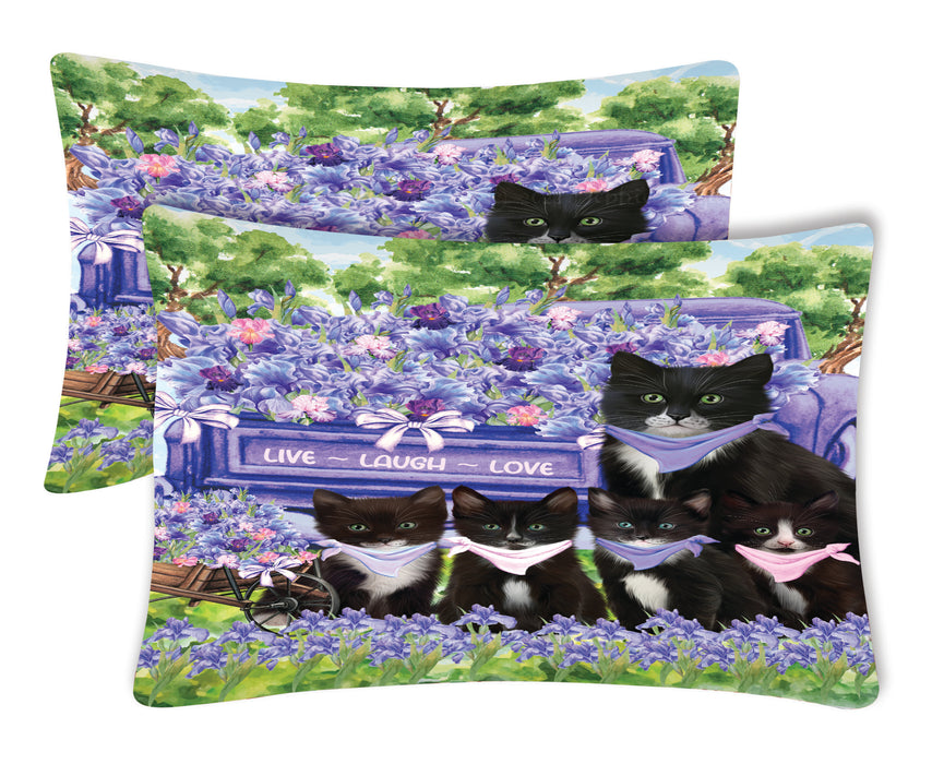 Tuxedo Pillow Case: Explore a Variety of Designs, Custom, Personalized, Soft and Cozy Pillowcases Set of 2, Gift for Cat and Pet Lovers
