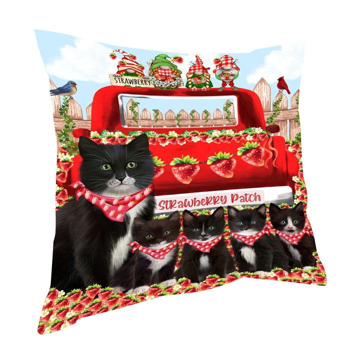 Tuxedo Pillow, Cushion Throw Pillows for Sofa Couch Bed, Explore a Variety of Designs, Custom, Personalized, Cat and Pet Lovers Gift