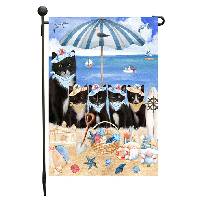Tuxedo Cats Garden Flag, Double-Sided Outdoor Yard Garden Decoration, Explore a Variety of Designs, Custom, Weather Resistant, Personalized, Flags for Cat and Pet Lovers