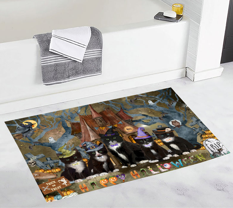 Tuxedo Personalized Bath Mat, Explore a Variety of Custom Designs, Anti-Slip Bathroom Rug Mats, Pet and Cat Lovers Gift